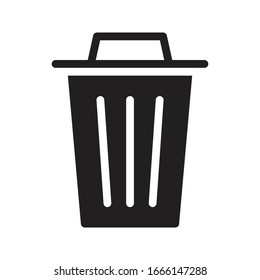 delete vector glyph flat icon 