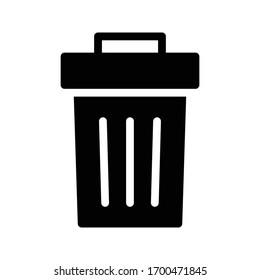 delete vector glyph flat icon 