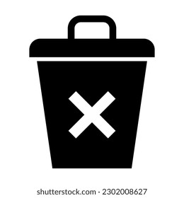 Delete Vector Glyph Icon Design