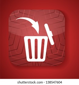 Delete vector high-detailed icon