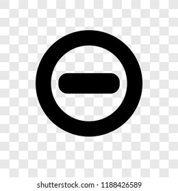 Delete vector icon isolated on transparent background, Delete transparency logo concept