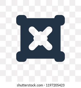 Delete vector icon isolated on transparent background, Delete transparency concept can be used web and mobile