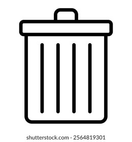 Delete Vector Line Icon Design
