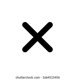 Delete. vector Simple modern icon design illustration.