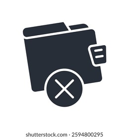 delete and wallet icon. vector.Editable stroke.linear style sign for use web design,logo.Symbol illustration.