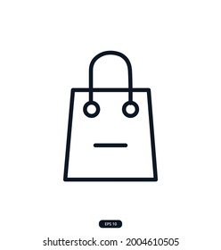 delete-bag Icons. e-commerce icon. Сollection of Web and App icons for an online store, delivery, payment, shopping cart, Online Shopping. vector eps 10