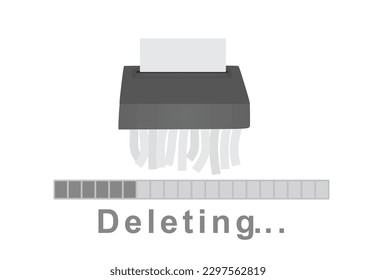 Deleting files icon. vector illustration