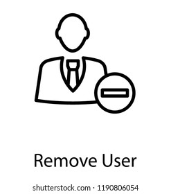 Deleting sign with a man, remove user 
