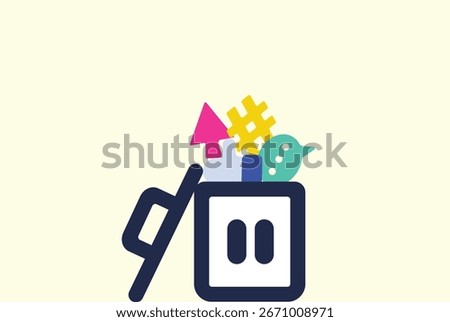 Deleting website history and clean browser data illustration	
