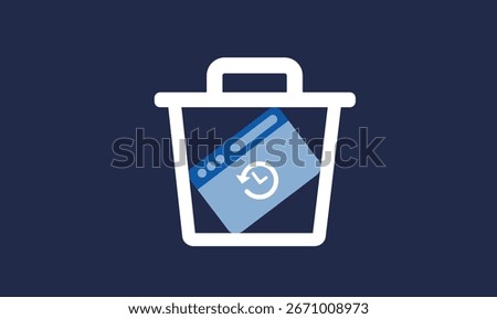 Deleting website history and clean browser data illustration	