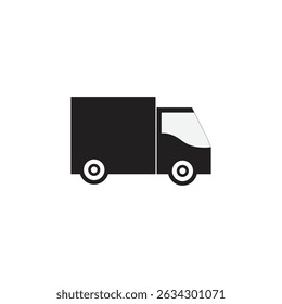delevery car icon illustration flat