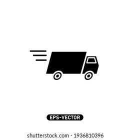 Delevery icon vector illustration logo template for many purpose. Isolated on white background.
