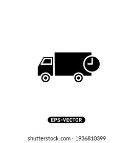 Delevery icon vector illustration logo template for many purpose. Isolated on white background.