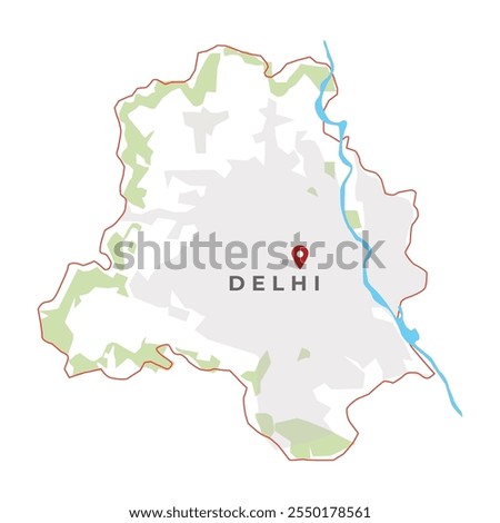 Delhi location map is a union territory of India