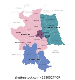 Delhi NCR 3d map, Map of the National Capital Region