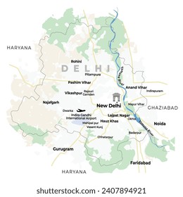 Delhi texture map on white background