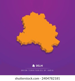 Delhi - UT - 3d map