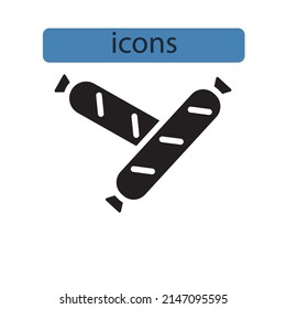 Deli icons  symbol vector elements for infographic web