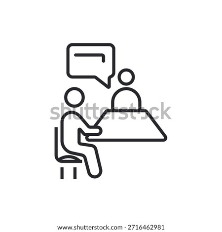deliberation icons outline and Flat Style,transparent background