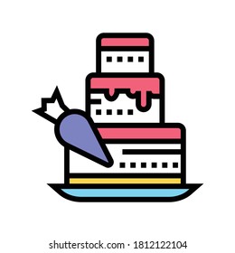 delicadeza haciendo vector de iconos de color. signo de delicadeza. ilustración de símbolo aislado