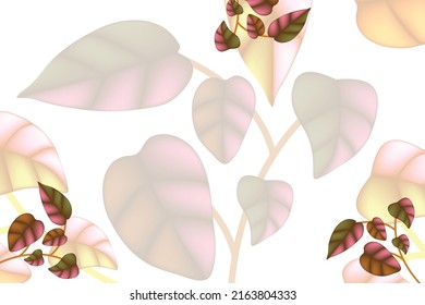 Delicate abstract floral background with translucent pastel leaves and soft organic shapes on a white backdrop, evoking a light, natural, and elegant aesthetic