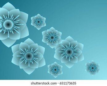 Delicate abstract flowers background.
