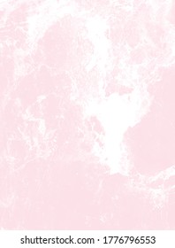 Delicate Abstract Marble Vector Layout. White Irregular Lines on a Light Pink Background. Soft Marble Stone Style Art. Pastel Color Design.
