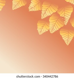 Delicate autumn background