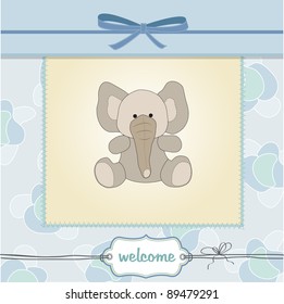 delicate baby boy shower card