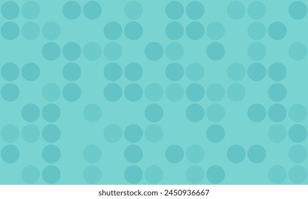 Delicate background for beauty advertising. Geometric pattern of 2D circles. Pastel green and turquoise color background. Abstract background for banner
