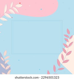 Feiner Hintergrund in blauen Tönen. Set von abstrakten modernen grafischen Elementen.  Geeignet für Social-Media-Posting, mobile Apps, Banner- und Werbegestaltung, Cover-Design, Plakatvorlage 