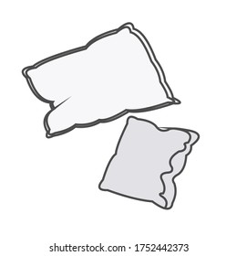 
delicate background with cozy pillows for sleeping