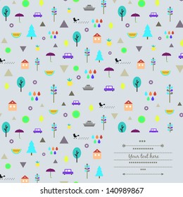  Delicate background with different elements