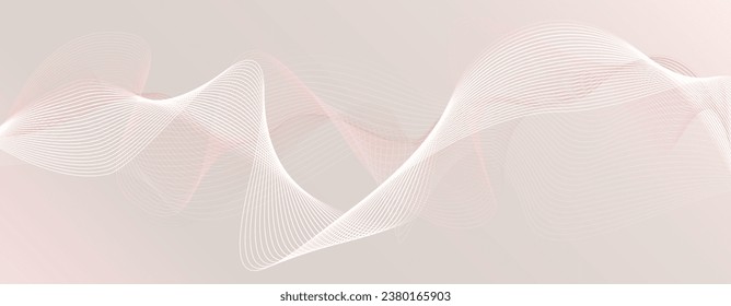 Delicate background in muted gray pink peach shades with waves. Minimal wall art.