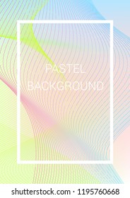 Delicate background with pastel tones. Pink and blue mix. Template with lines for covers, templates, flyers.