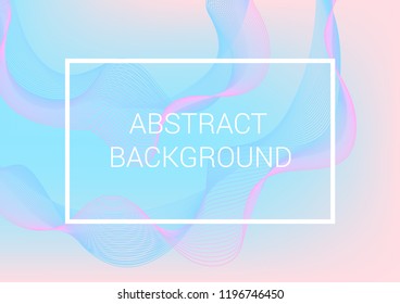 Delicate background with pastel tones. Pink and blue mix. Template with lines for covers, templates, flyers.