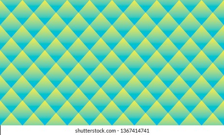 Delicate background from rhombuses  blue-yellow gradient. geometric seamless pattern. vector