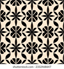 Delicate black and white flower pattern on a white background. The mesmerizing tilework features a peppermint motif with hints of a damask pattern.