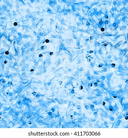 Delicate blue background with dots. The fibers and particles in the shape a circle. Seamless vector color pattern. Polka dots
