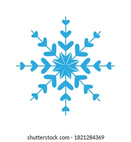 
Delicate blue snowflake isolated on a white background. Winter decor elements for postcards, wrapping paper, banner, magazine and more. Stock vector illustration for decoration and design