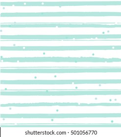 Delicate blue and white pattern. Grunge stripes texture. Vector background.