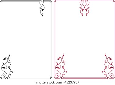 Delicate Border, Frame design