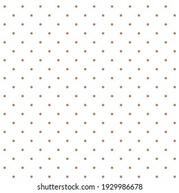 Delicate brown polka dots on white background seamless vector pattern.Soft abstract geometric pattern. Dots specks, flecks, stains seamless pattern.