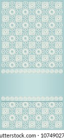 delicate card with abstract lace pattern