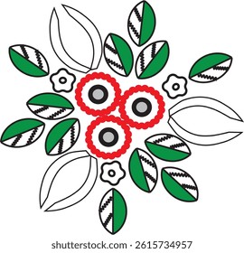 Delicate Cauliflower (Gobi Phool) vector design, featuring intricate florets, organic charm, and natural beauty. Perfect for food illustrations, garden designs, and artistic artwork that celebrates wh