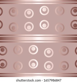 Delicate circles seamless pattern. Repeating elegant texture. Tender gradient background. Endless luxury backdrop for design prints, fabric, wrapping paper, gift wrapper, wallpaper, textile, interior. Vector