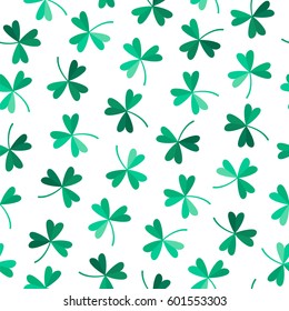 Delicate clover. Seamless vector pattern.