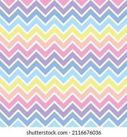 delicate colors: abstract background of multi-colored zigzag stripes in pastel colors. Background for design, baby wallpaper, wrapping paper, pattern. marshmallow colors