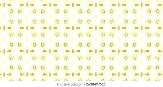 Delicate Cream and Beige Abstract Pattern - Symmetrical Organic Shapes