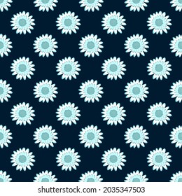 Delicadas mareas sobre un fondo oscuro. Patrón sin inconvenientes para textiles, tela, fondo, papel de embalaje, papel pintado.